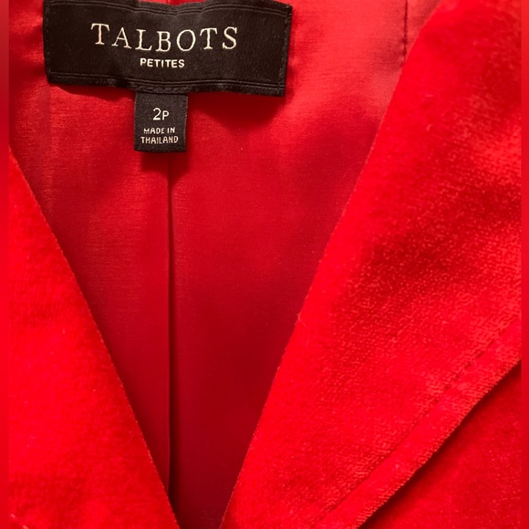 2P Orange Velvet Blazer - Picture 5 of 6